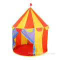 Настроить красочную игровую палатку для игры в радугу в помещении